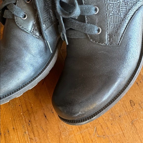 Rockport Cobb-Hill Brunswick Lace embossed teal blue/green leather boot. Size 10 - Picture 8 of 11